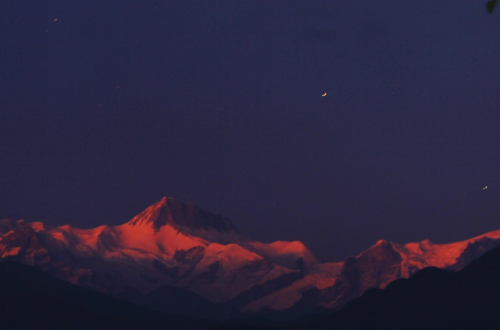 Mountain during sunset
 #Nepal