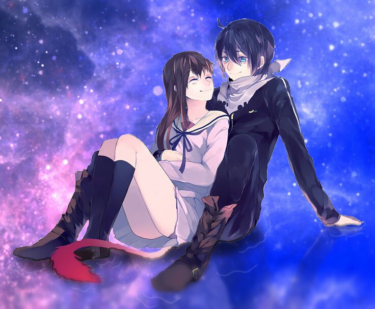 Anime Galaxy Girl And Boy