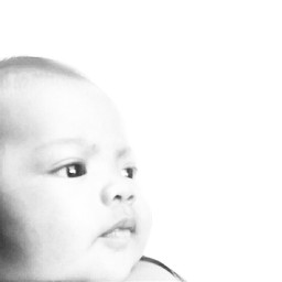 blackandwhite baby freetoedit portrait people