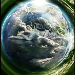 wapearthinhands mother motherearth clouds earth