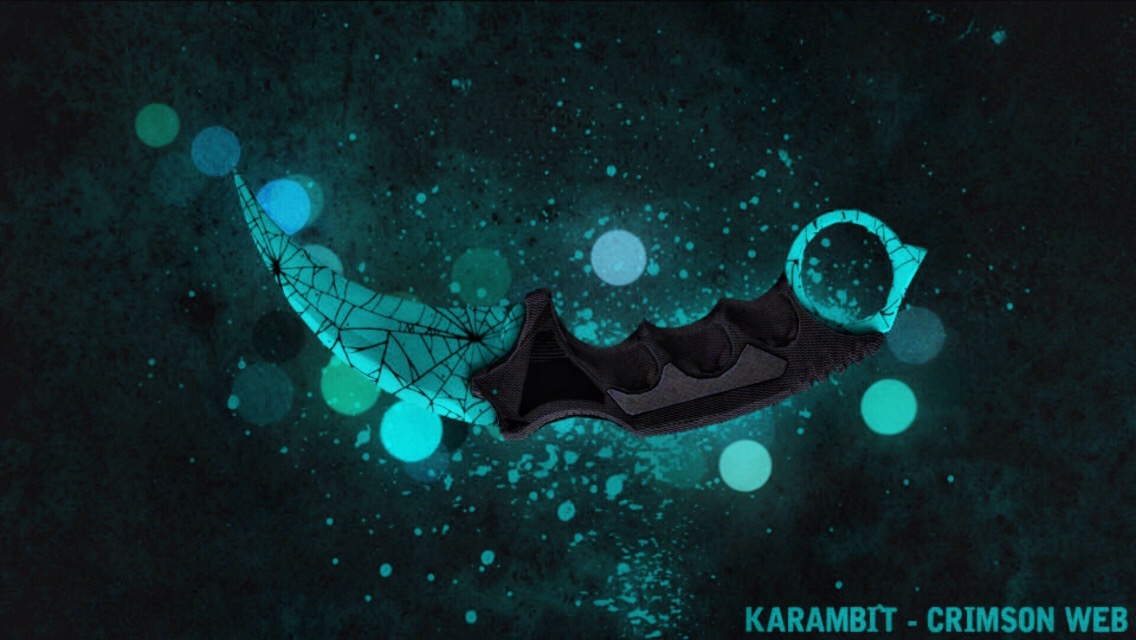 Karambit Blue Web! csgo csgoskins karambit edited...